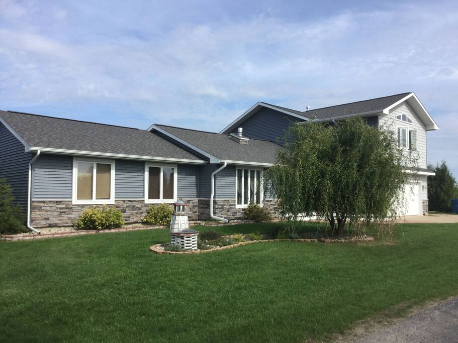 Canal side of the house
