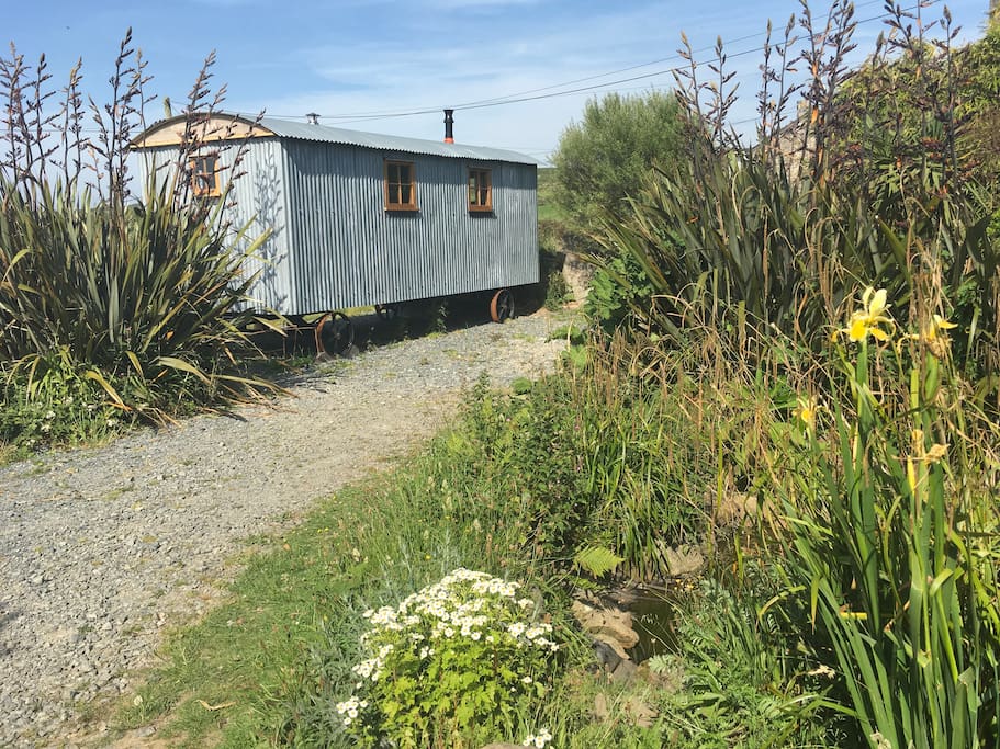 You can park next to the hut