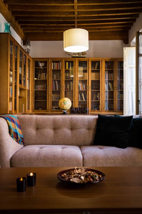 Detail of Sofa in living room