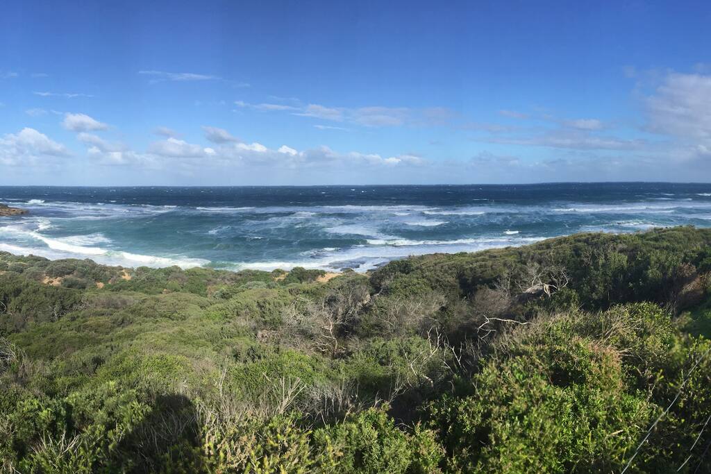 The beautiful back beaches are just 15 minutes walk