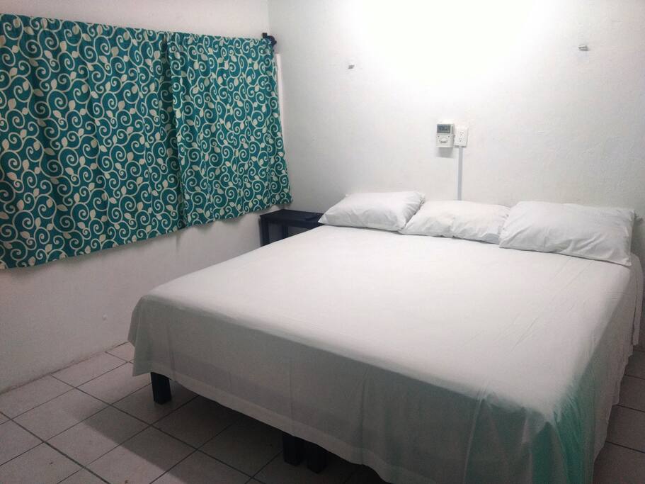 King size bed.