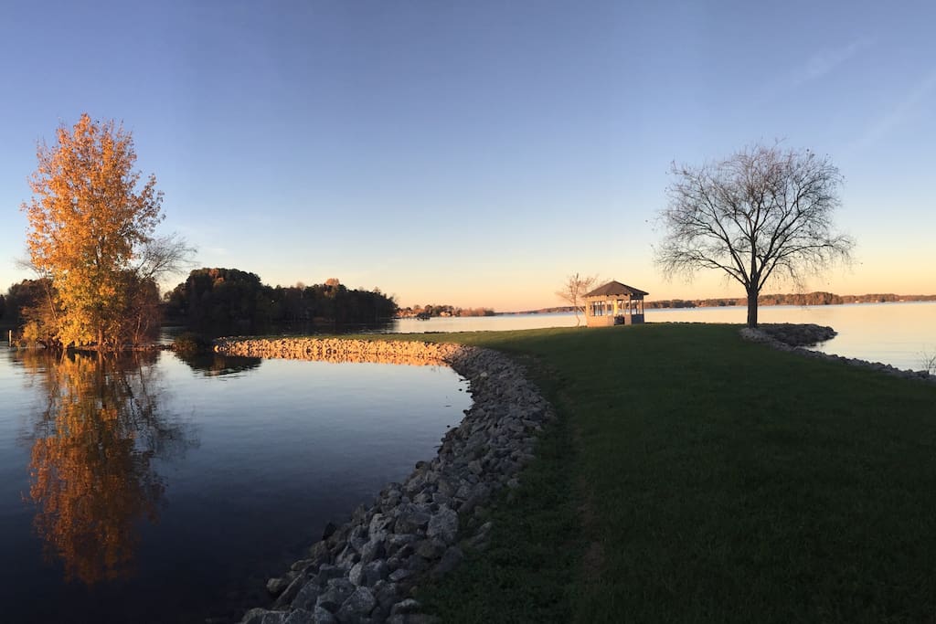 Fall sunset