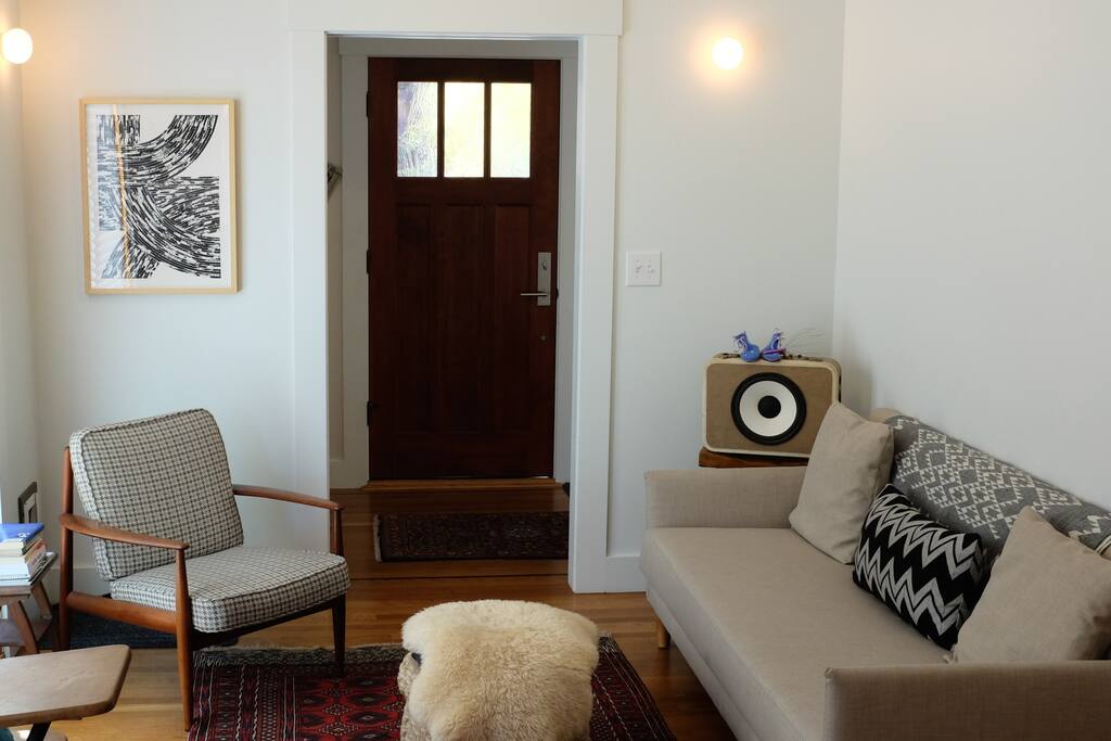 Small living room off kitchen