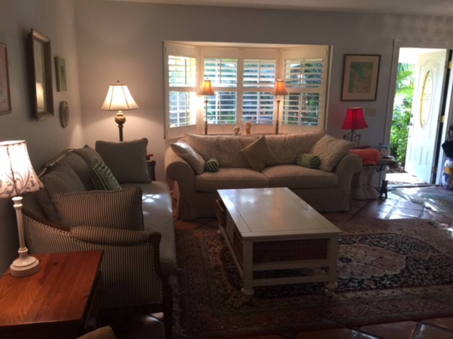 Light filled Living Room as you enter