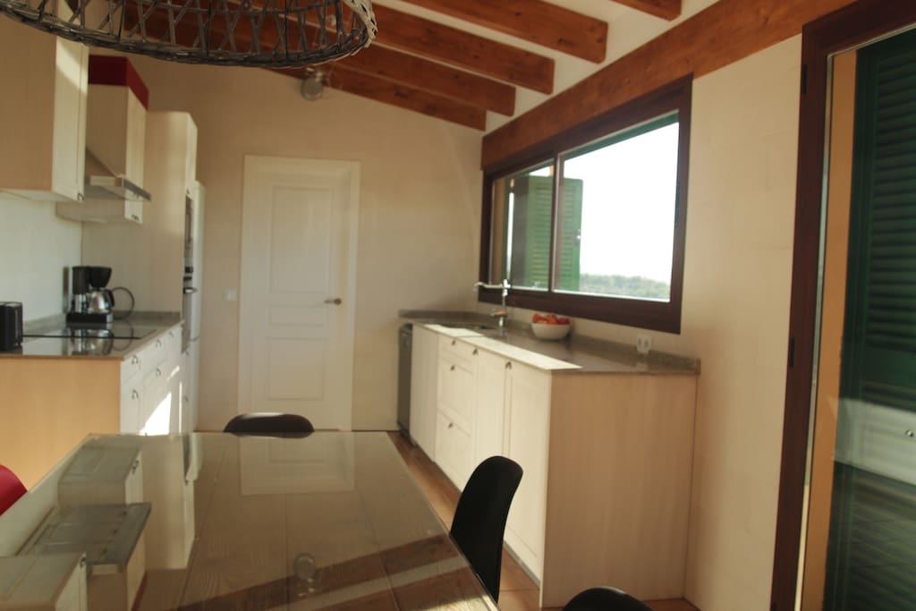 Cocina con vistas