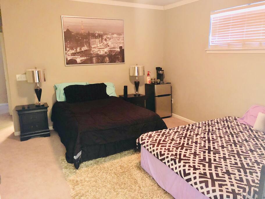 Air Mattress bed if needed, one time charge of $20!
