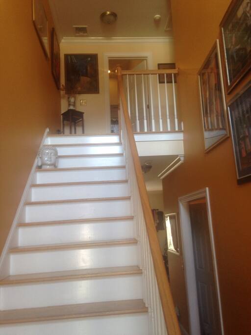 Two story home. Library, bedroom and private bath on upper level.
