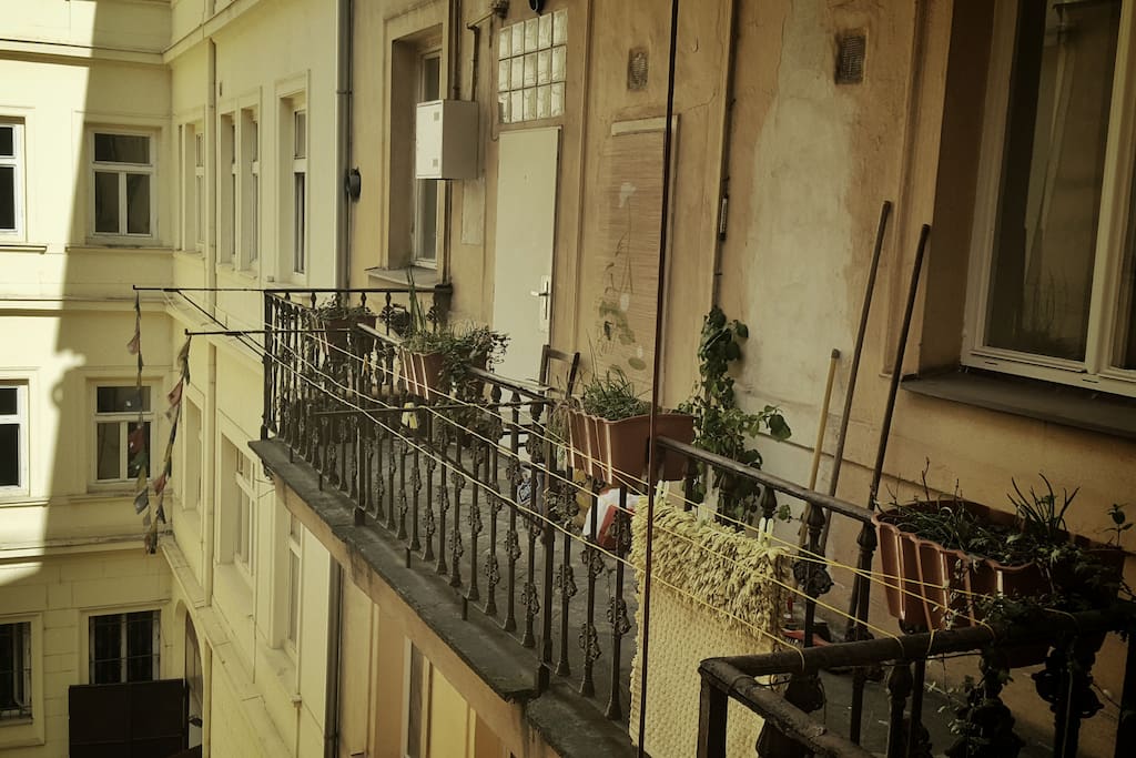 Entrance to the flat with the balcony