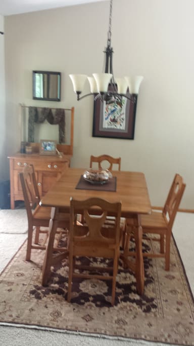 Dining area adjacent to kitchen.