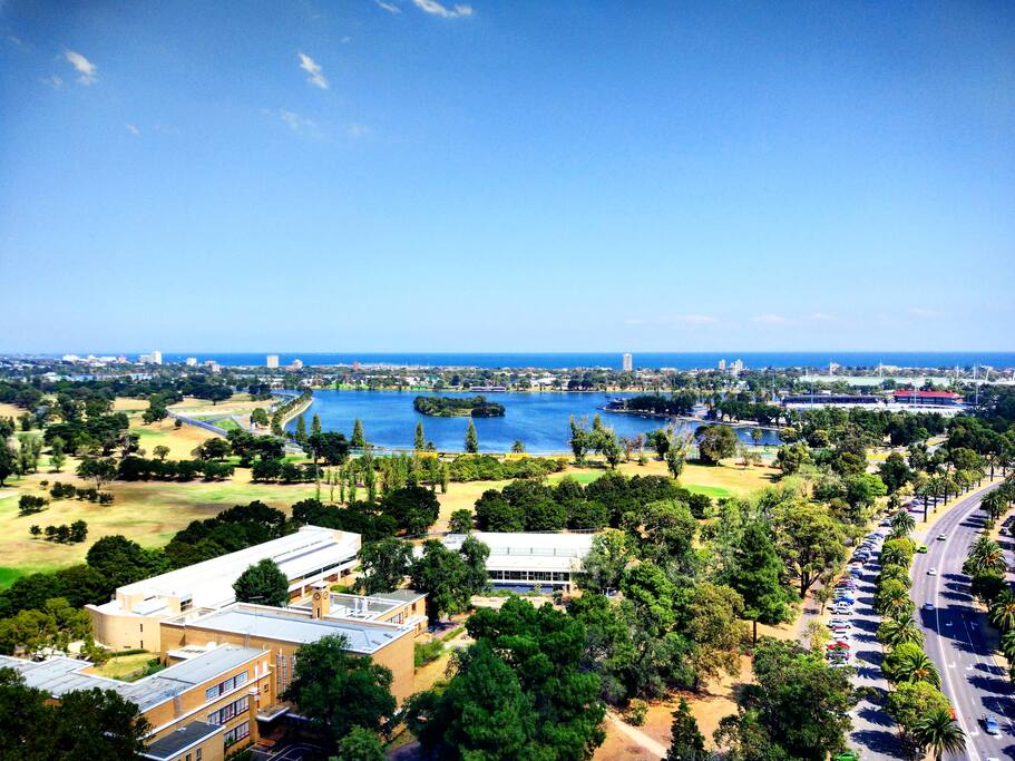 great view along the formula one race track (F1)
