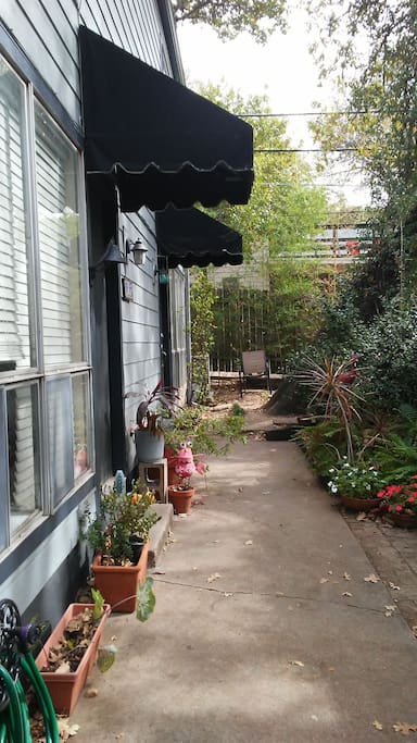 Walkway to unit