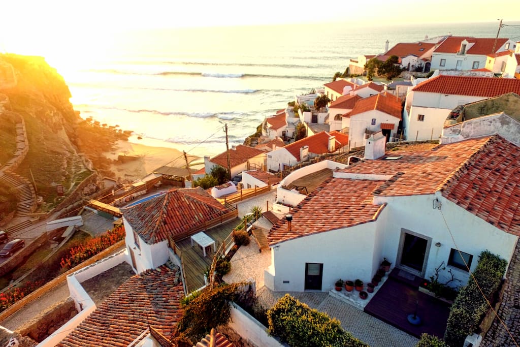 the house and the terraces