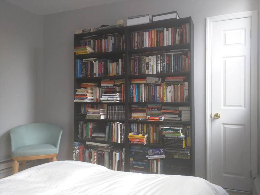 Bedroom and library