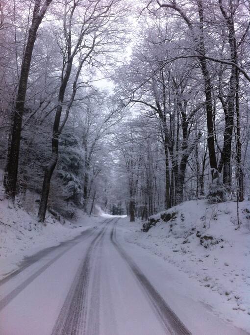 Our road after a snow