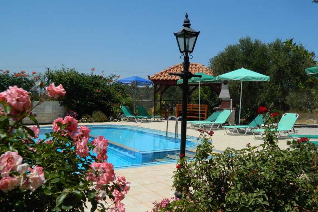 Large pergola & BBQ area