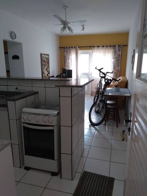 cozinha americana e sala