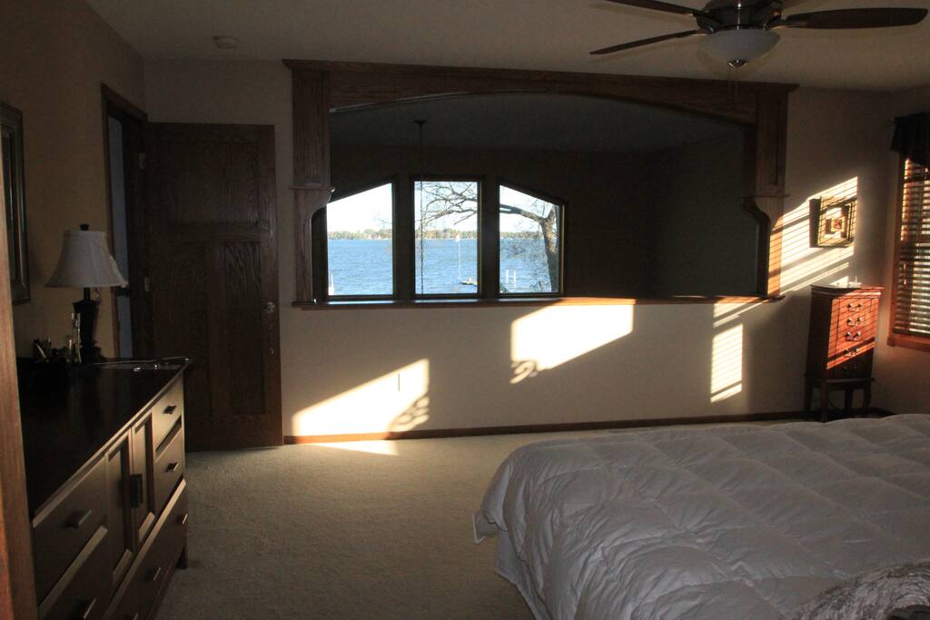 Loft bedroom with king bed