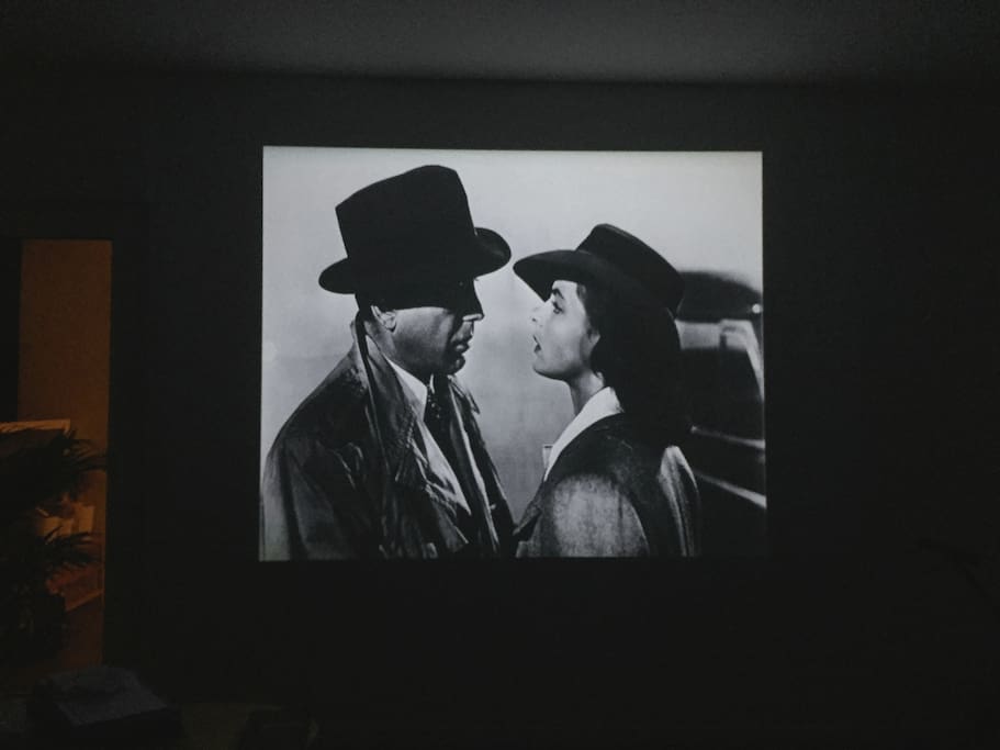 a Beam projector is installed in the room, so cinema is available on the huge screen.