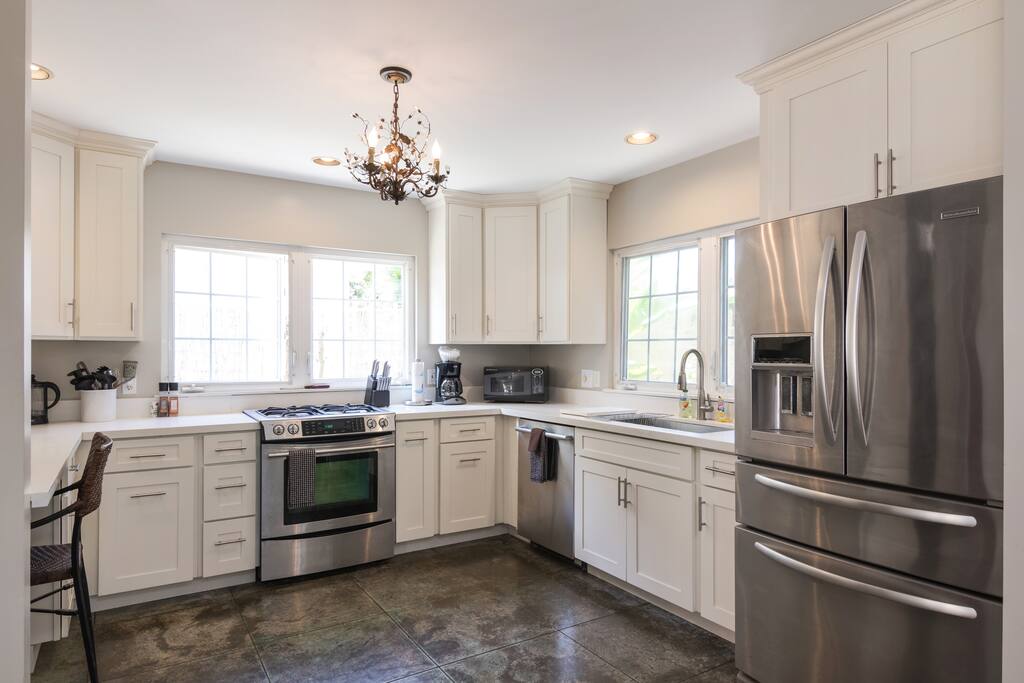 Updated kitchen with quartz counters