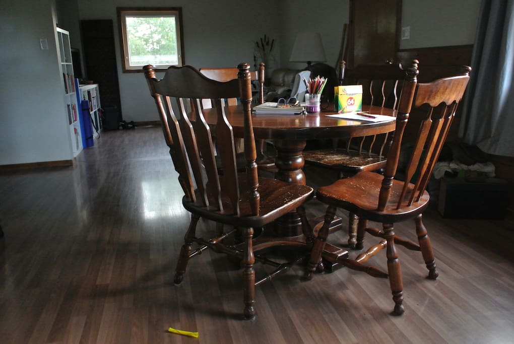 dining and living area