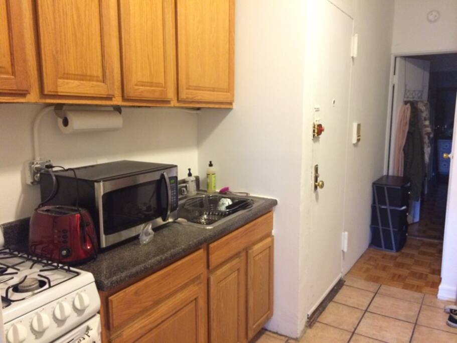 Wide kitchen space