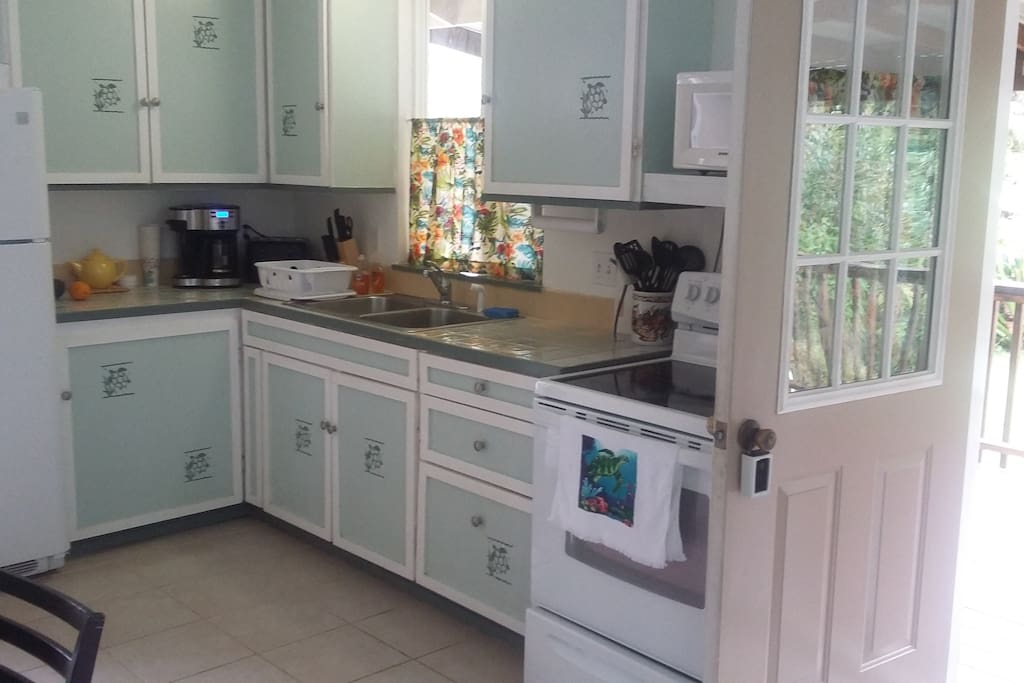 Fully stocked kitchen