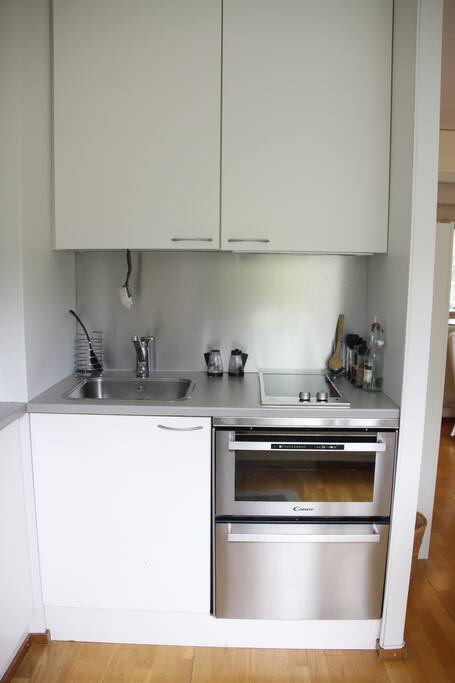 Cozy kitchen with all the necessarily machines