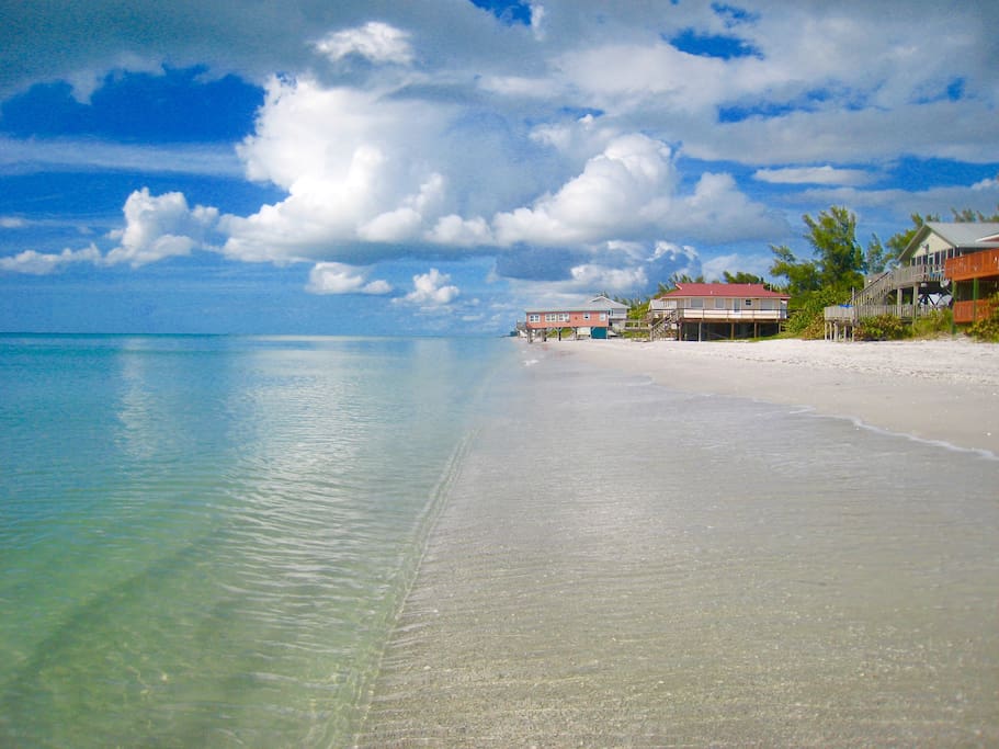 Just steps away from Little Gasparilla beach.