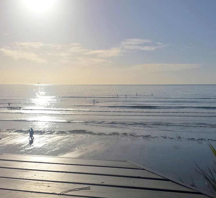 Paddle boarders regularly enjoy some action while the rest of us enjoy watching them