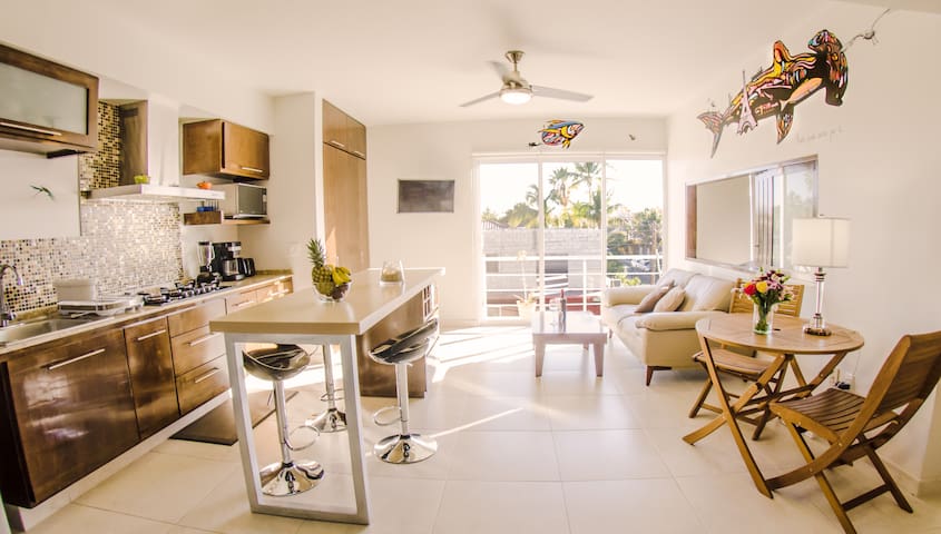 NEW LOVELY FLAT AT 2 BLOCKS OF THE BEACHFRONT