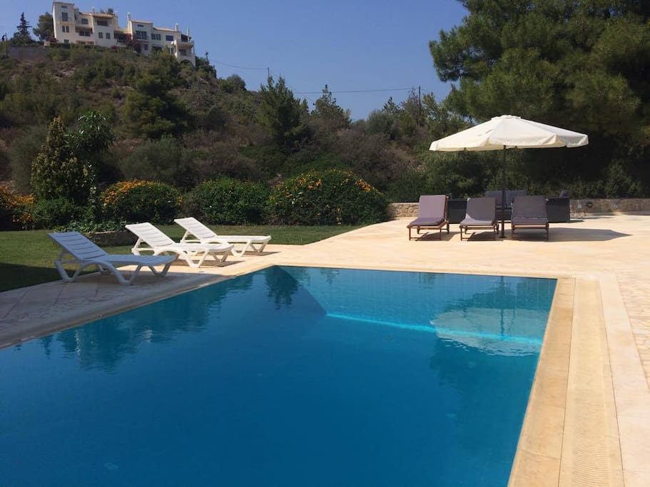 The swimmnig pool area