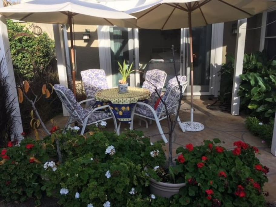 A great place to relax witha glass of wine