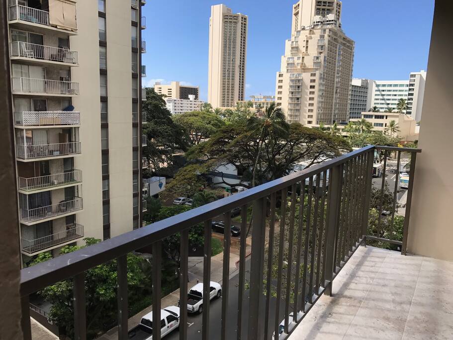 Lanai with Waikiki view