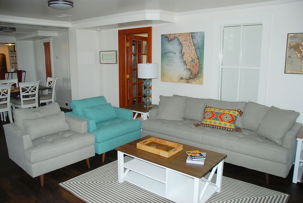 Living Area at Nags Head Beach Inn Unit 10