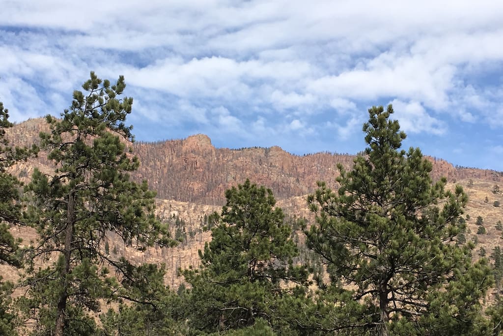Spectacular mountain views or
