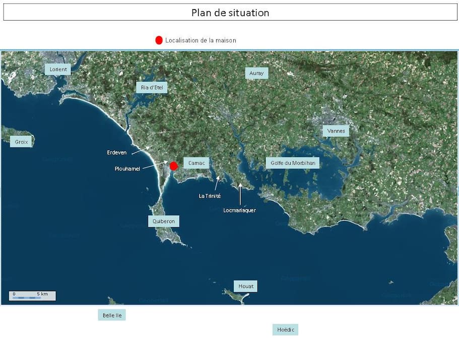 Vous serez au cœur du Morbihan !!!