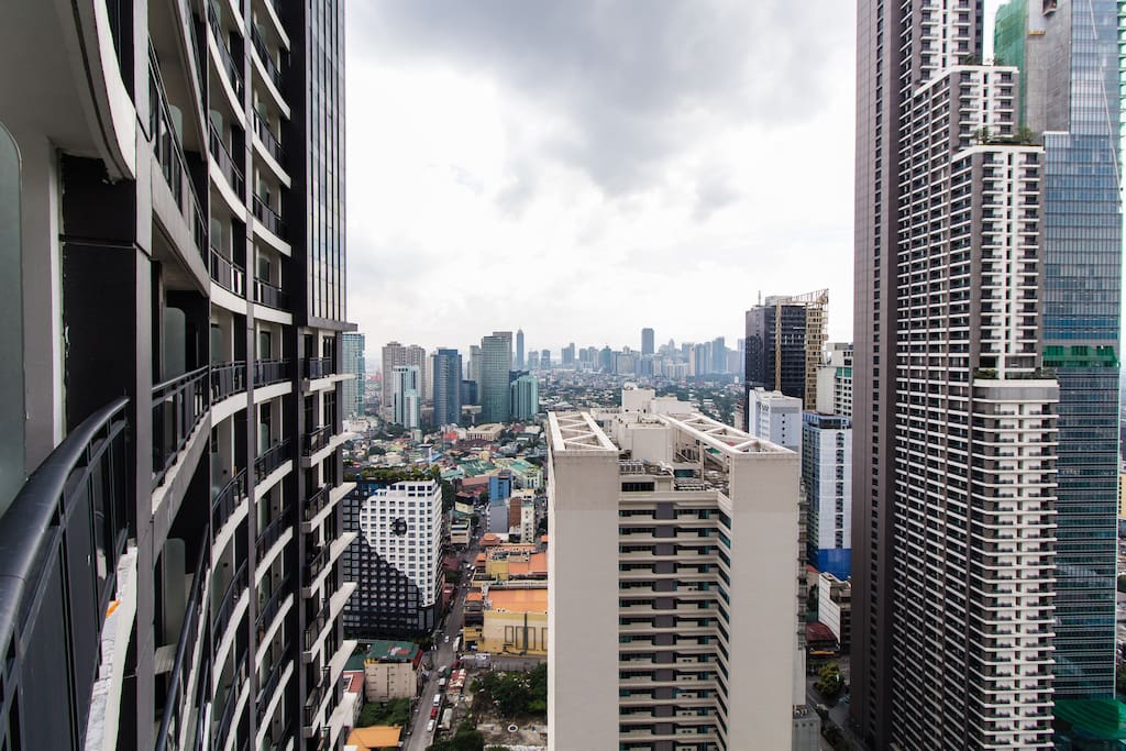 view from the balcony