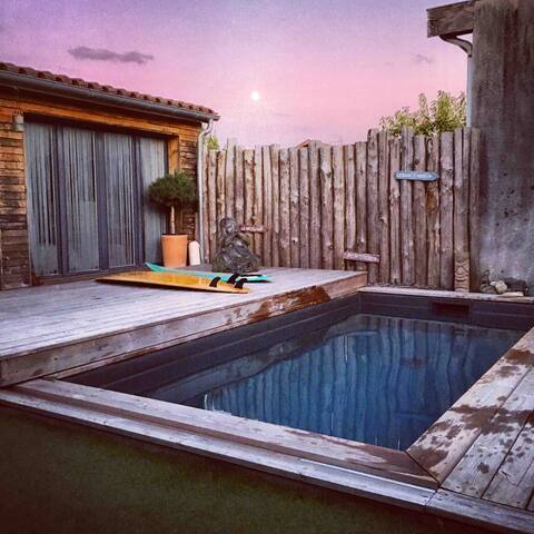 Échoppe bordelaise atypique avec piscine chauffée gallery image 3