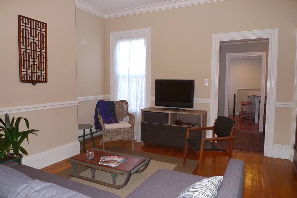 Living room with sofa bed