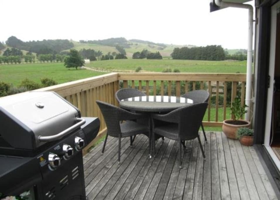 Private deck and gas BBQ