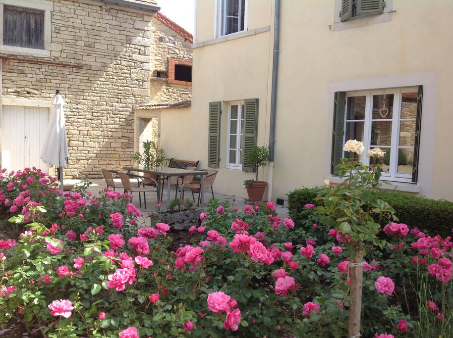 Your sitting area in the courtyard