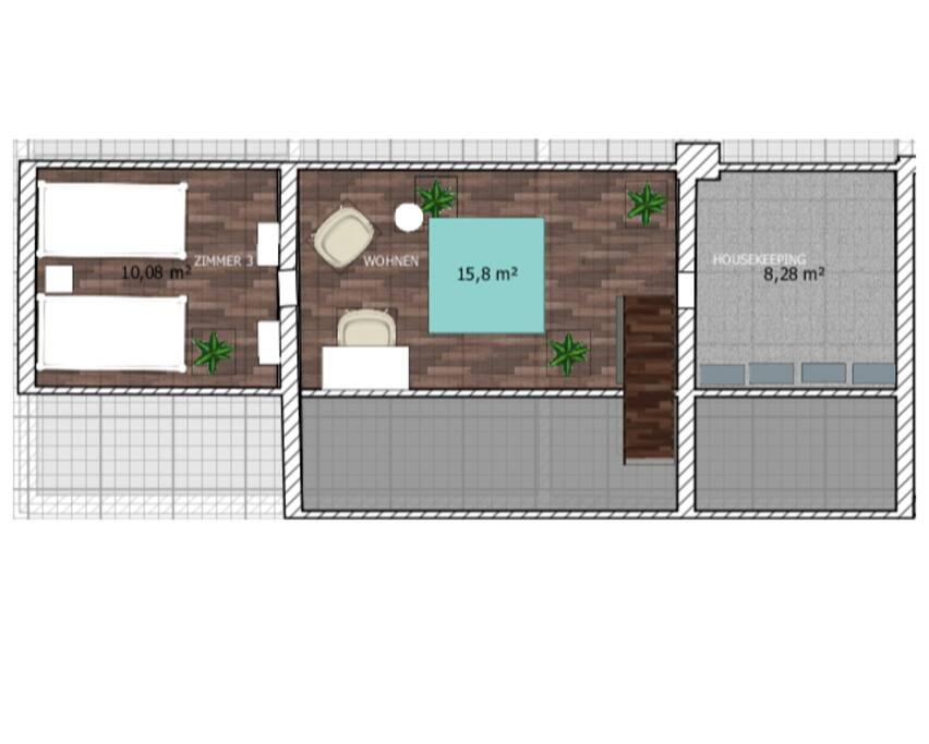 Grundriss ausgebautes Dachgeschoss