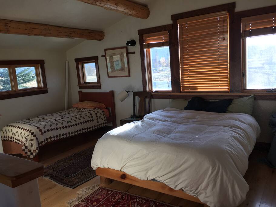 Upstairs bed and bath