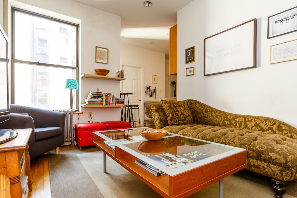 Make yourself at home in the living room.