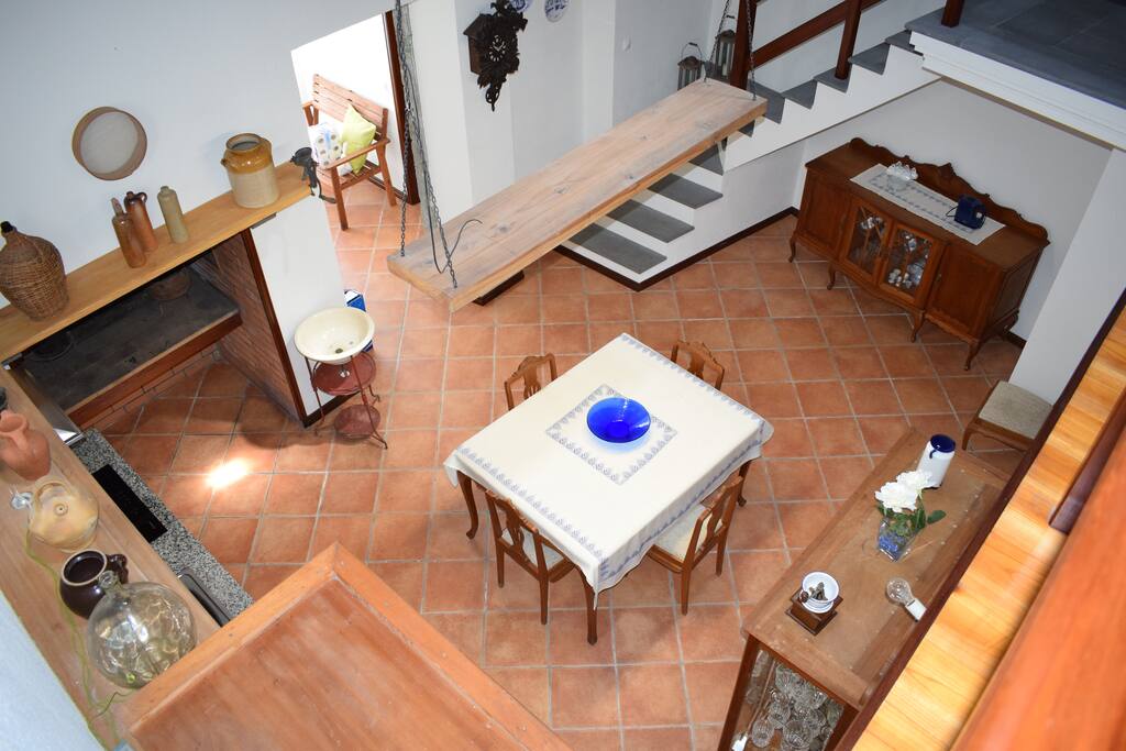 Vista de cima da cozinha