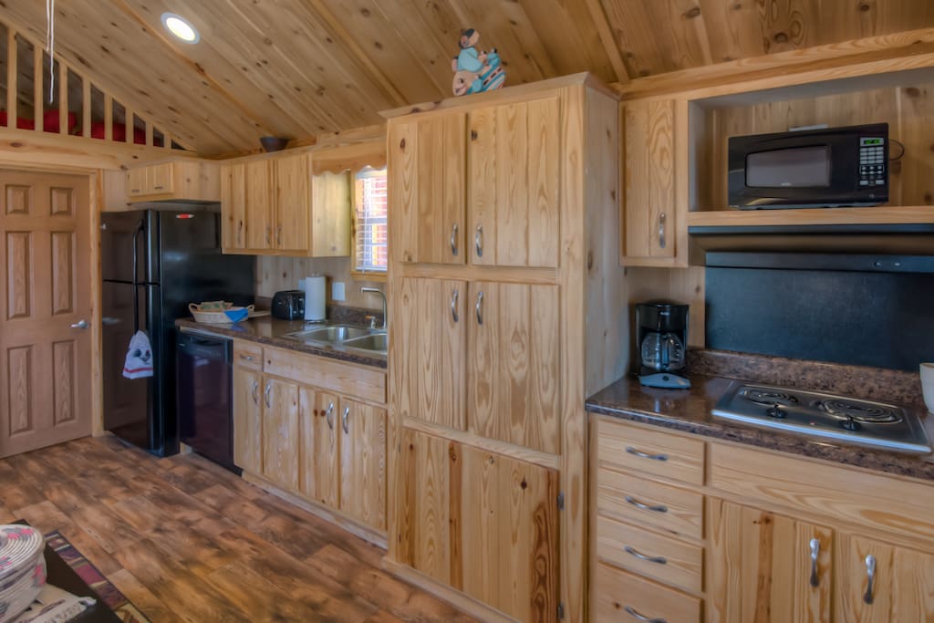 The large kitchen offers the convenience of home