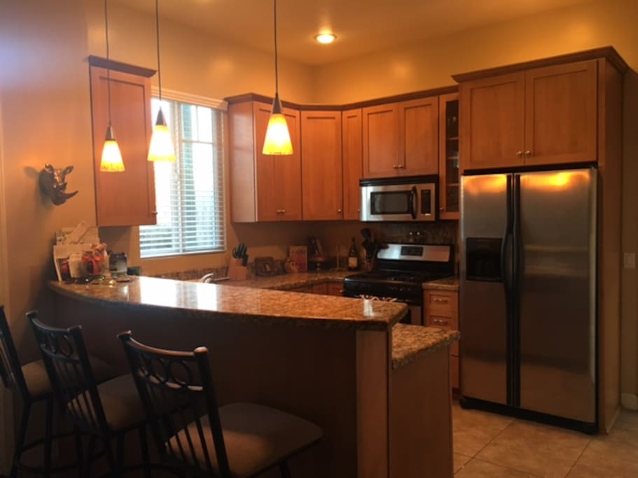 Enjoy a full sized kitchen with all the amenities