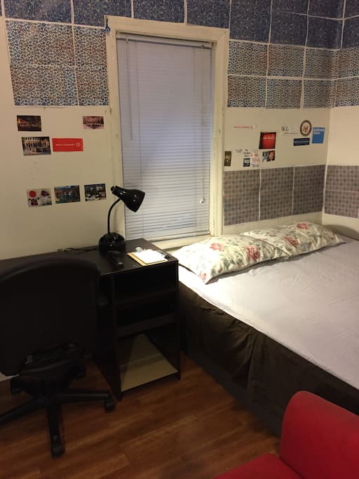 Bed and desk