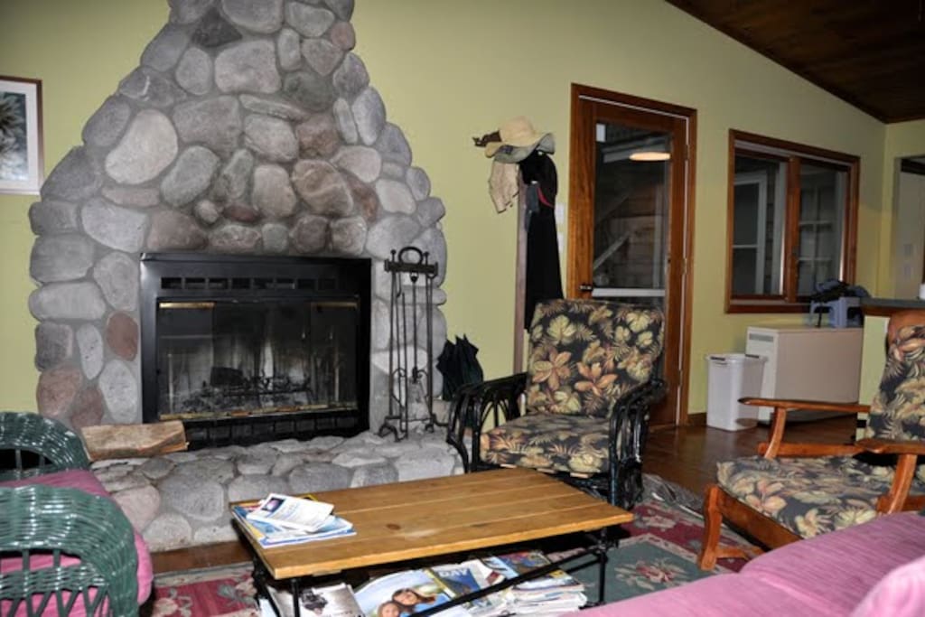 fireplace in great room
