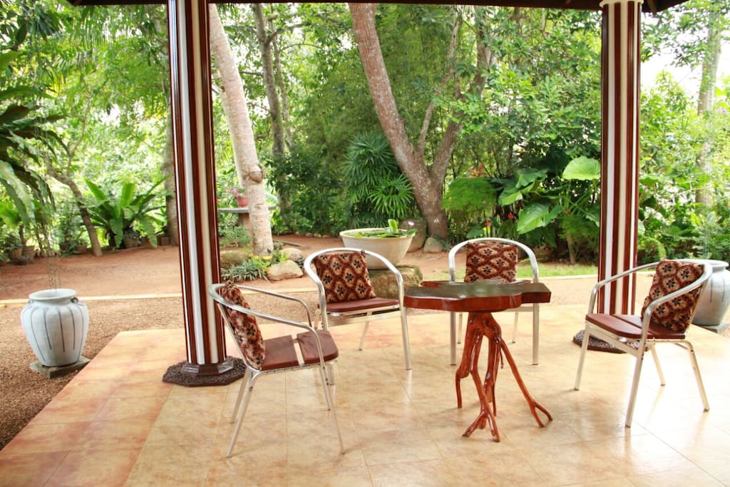 Terrace by the garden